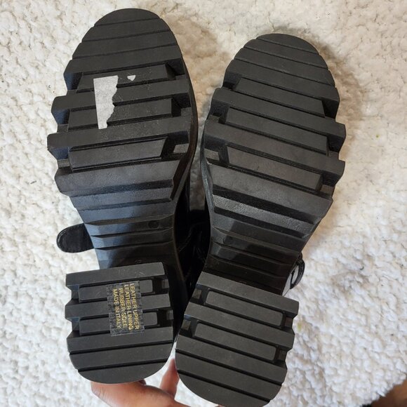 NWOB AGL Natalia 89MM Patent Leather Platform Mary Janes  Black size 38 US 8-8.5 - Picture 5 of 7